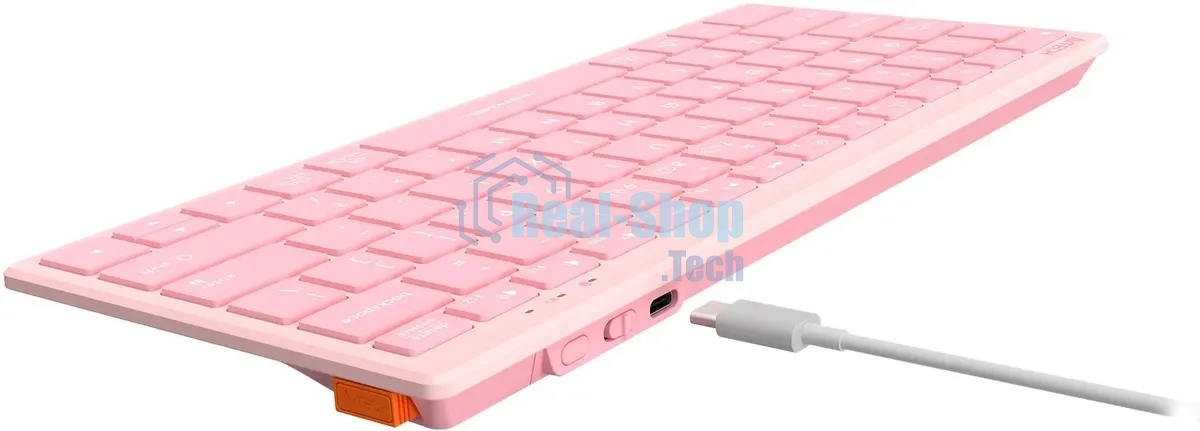 Клавиатура A4Tech FBX51C беспроводная, Bluetooth, радиоканал розовый