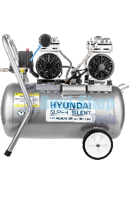 Компрессор поршневой Hyundai HYC 30250LMS безмасляный 300л/мин 50л 2000Вт серебристый/черный