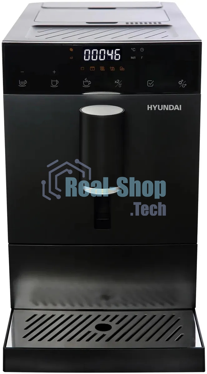 Кофемашина Hyundai HAM-4402 черный, исп. кофе - зерновой, 1.1 л, 1350 Вт, 20 бар