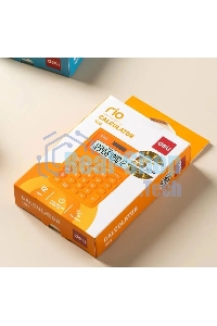Калькулятор настольный Deli E1122/OR оранжевый 12-разр.