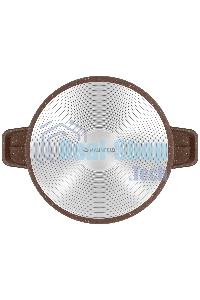 Кастрюля Maunfeld CARMEL MF26CRM01CR, 26 см, 5 л из литого алюминия со стеклянной крышкой