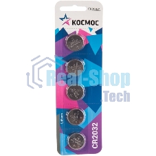 Элемент питания литиевый CR2032 Космос KOC20325BL (цена за 1 шт)