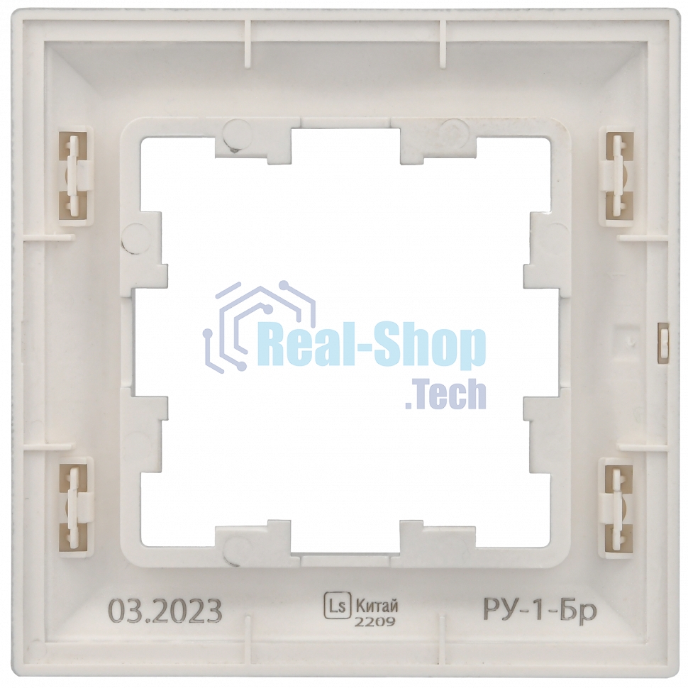 Рамка 1-местная IEK BRITE РУ-1-Бр DECOR алюминий/алюминий 3D-форма