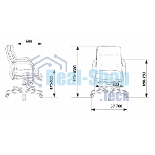 Кресло руководителя Бюрократ T-9927WALNUT-LOW/BL черный, кожа, низкая спинка, крестовина дерево