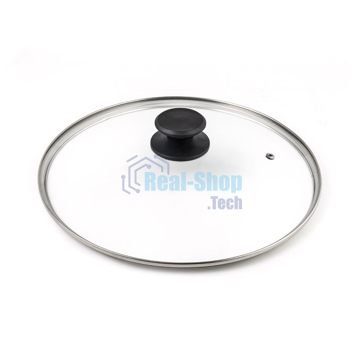 Крышка LARA LR01-97 24 см, стеклянная, универсальная, стильная ручка