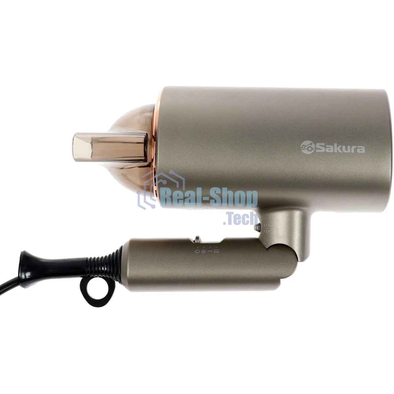 Фен SAKURA SA-4043BR коричневый, 2000 Вт, компактный