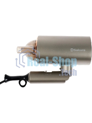 Фен SAKURA SA-4043BR коричневый, 2000 Вт, компактный