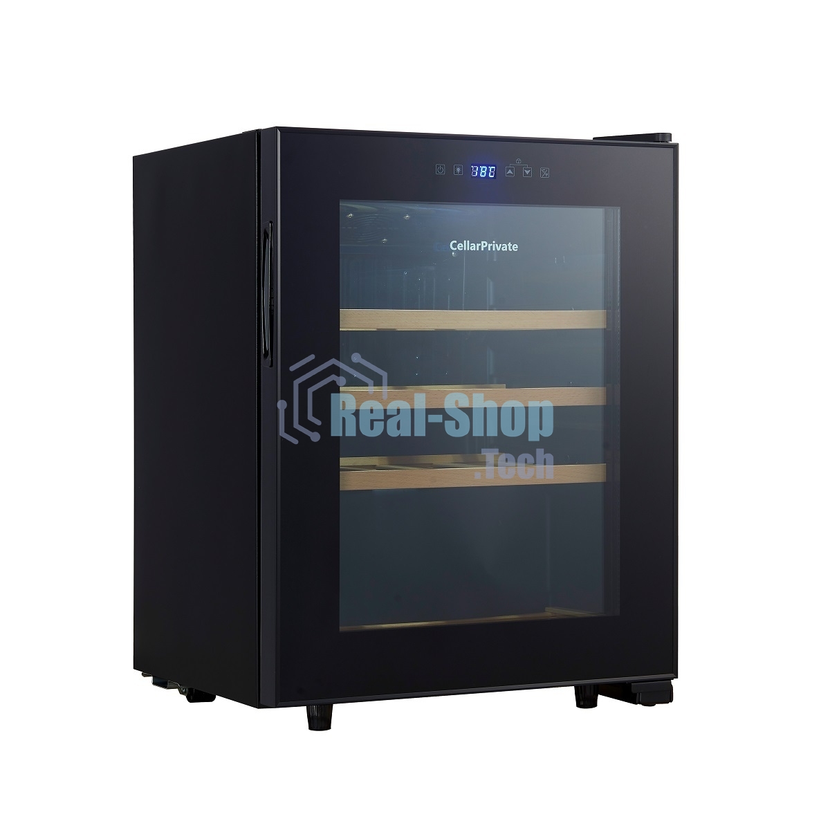 Винный шкаф Cellar Private CP023 черный, 60 л, 1 отсек, 23 бут.