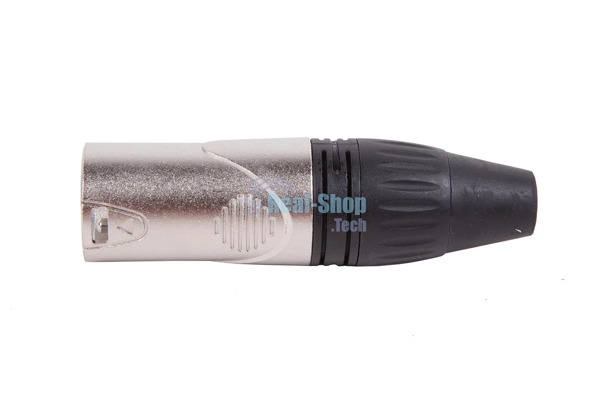 Разъем аудио FORCE CFA-023XLR (M), материал контактных частей медь с серебряным покрытием, покрытие корпуса никель, цвет матовый серебристый/черный