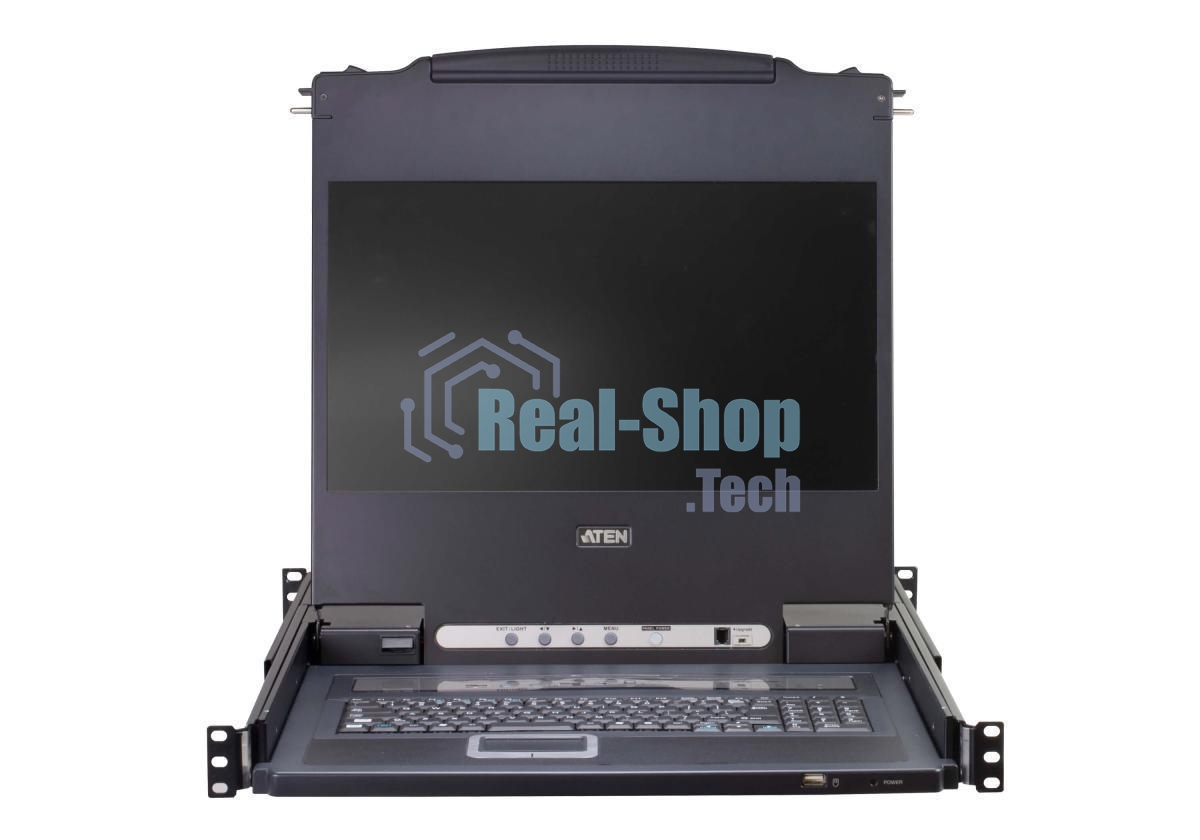 Портовый переключатель 16 с KVM консолью ATEN 16-Port PS/2-USB VGA Single Rail 17.3