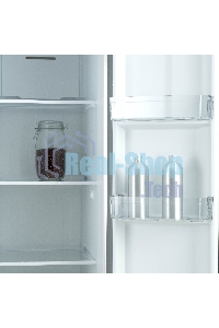 Холодильник Бирюса SBS 400 I нержавеющая сталь двухкамерный 232/168 л морозилка слева, No Frost, Side-by-side