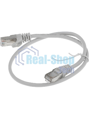 Патч-корд Premier PP22-0.5M 1000Gbит/с FTP 4 пары cat.5E CCA molded 0.5м серый RJ-45 (m)-RJ-45 (m)