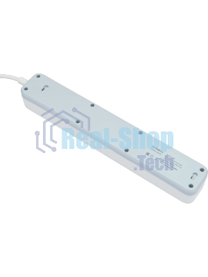 Сетевой фильтр Гарнизон 2.0 Мультипорт EPS-4-U3-W-4, 4 р, 10А, 3xUSB, 4 м, ур.защиты 2+, белый, пакет