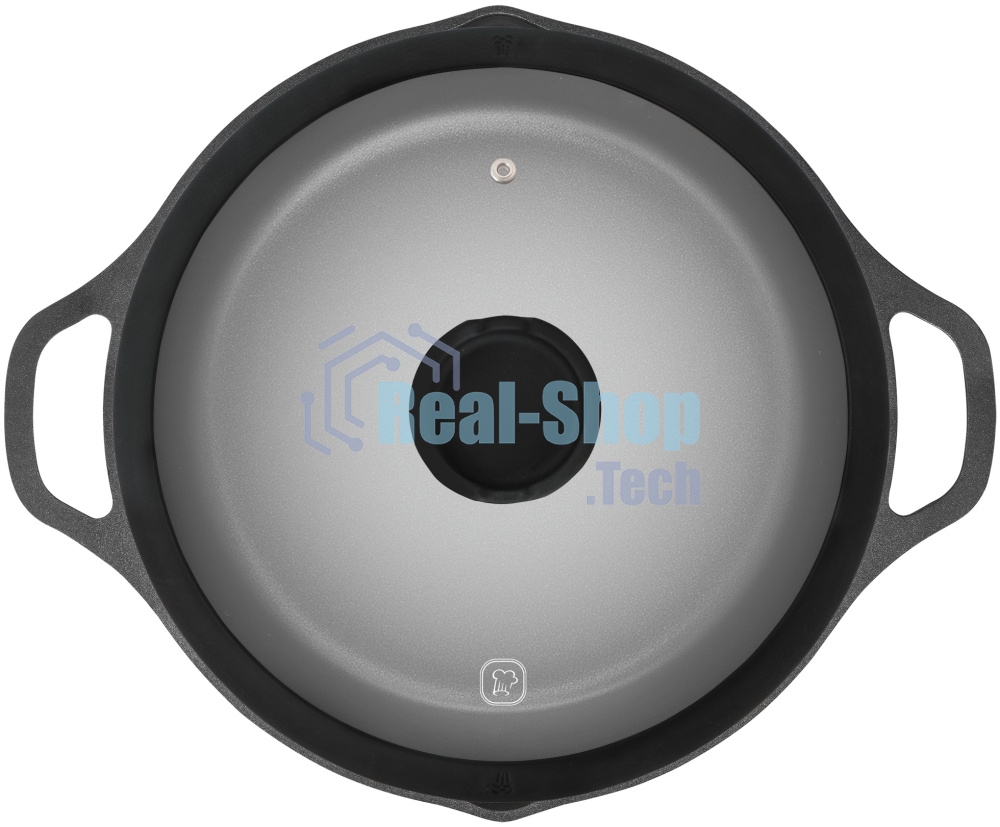 Сотейник Rondell Pacific RDA-1907 d=28 см (с крышкой) графитовый