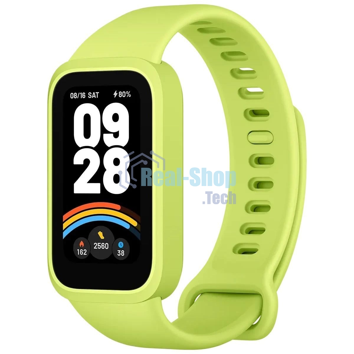 Фитнес-трекер Xiaomi Smart Band 9 Active TFT корп.:зеленый рем.:зеленый (BHR08L1GL)