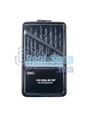 Набор сверл по металлу HSS (1-13мм, 25 шт) Deli DH-MHZ025-ED1 металлический кейс