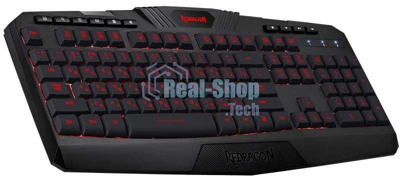 Клавиатура Redragon Harpe Wireless гибридная, USB Type-A, радиоканал, чёрный