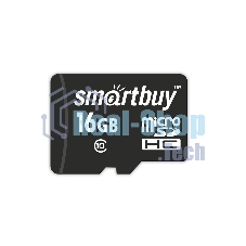 Флеш карта MicroSDHC (Transflash) 16Gb Smartbuy (Class 10)+SDадаптер