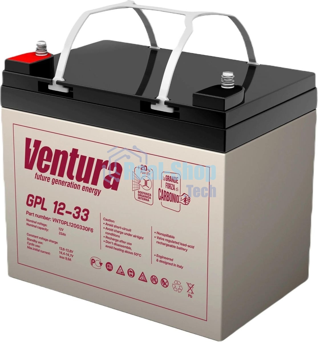 Аккумуляторная батаре для ИБП Ventura GPL 12-33, 12В, 33Ач, Клеммы: M6