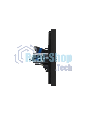 Розетка двойная TV+RJ45 кат.6 IEK FORTE&PIANO FP137 черный