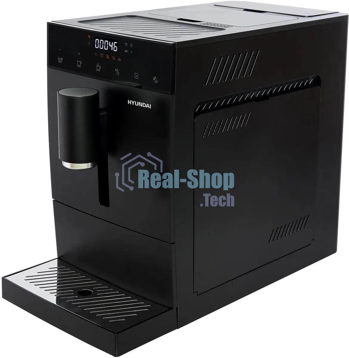 Кофемашина Hyundai HAM-4402 черный, исп. кофе - зерновой, 1.1 л, 1350 Вт, 20 бар