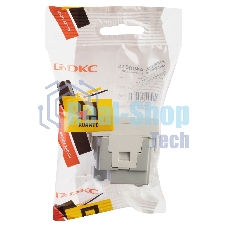 Розетка с крышкой модульная DKC 4400012 2P+E, с з/ш, 