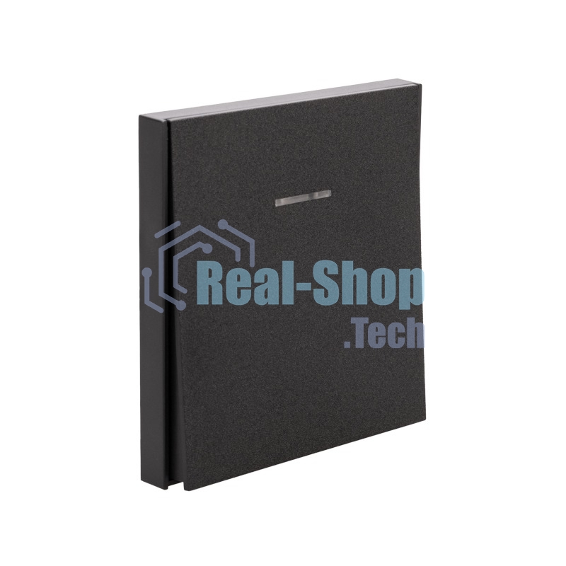 Выключатель Kranz STRONG 1 кл с подсветкой 10А с/у антрацит