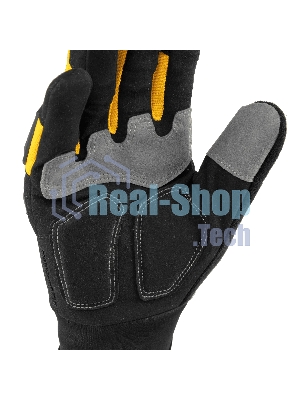 Перчатки универсальные Denzel усиленные, с защитными накладками, размер 9