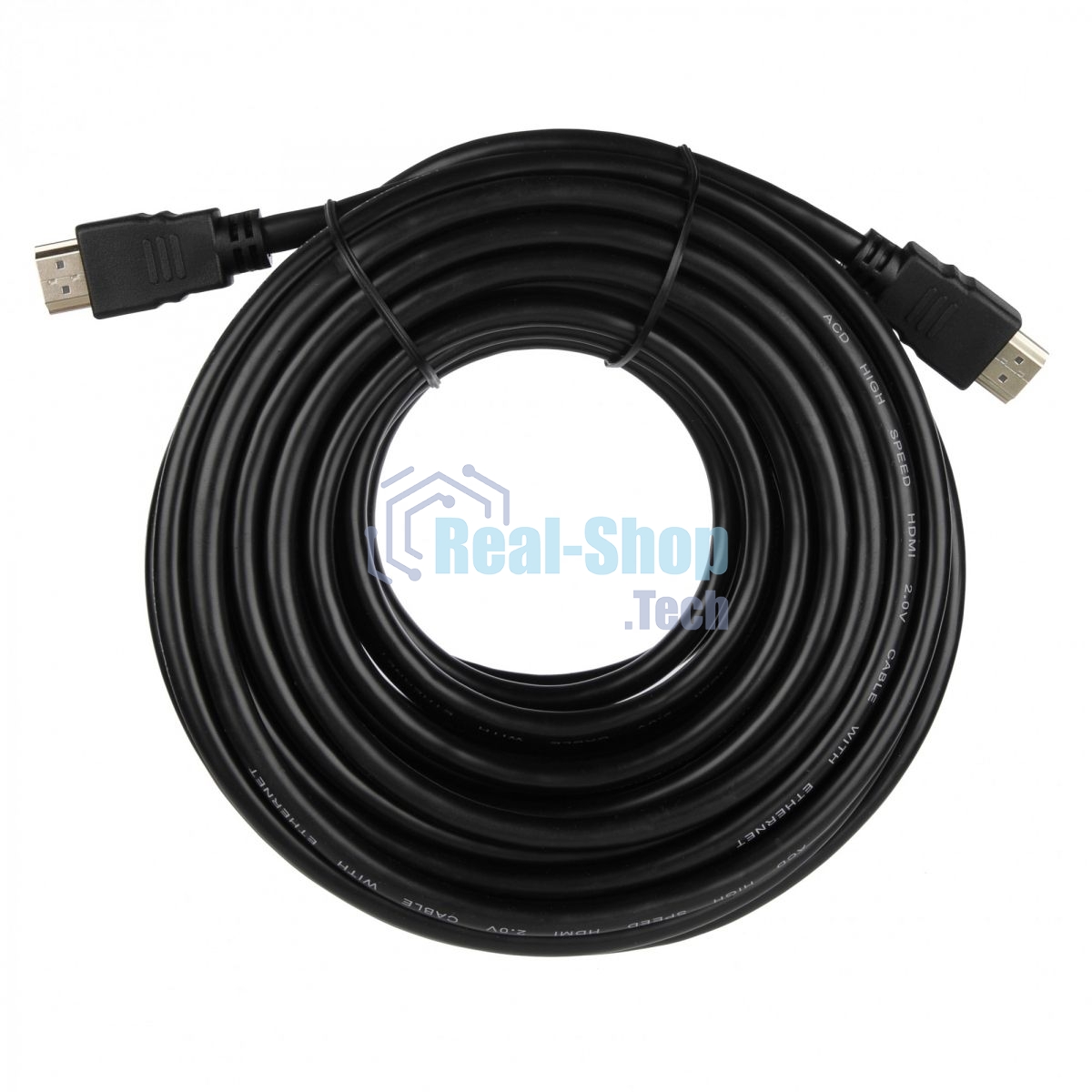 Кабель ACD-DHHM2-10M HDMI 2.0, Golden Plated,19m/19m, черный, 10м (742279)