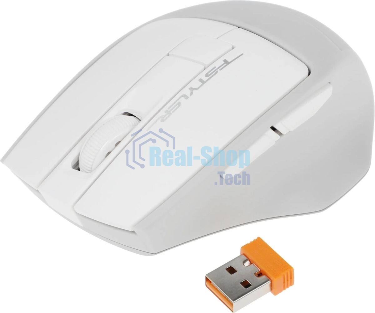 Мышь беспроводная A4Tech Fstyler FG30S белый/серый, 2000 dpi, радиоканал, USB, кнопки - 6