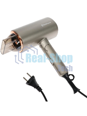 Фен SAKURA SA-4043BR коричневый, 2000 Вт, компактный