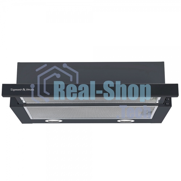 Вытяжка встраиваемая Zigmund & Shtain K 017.6 B черный, 60 см, 700 куб. м/ч, 51 дБ