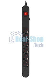 Сетевой фильтр Ippon NF-EU-3-16 3 м (6 розеток) черный (коробка)