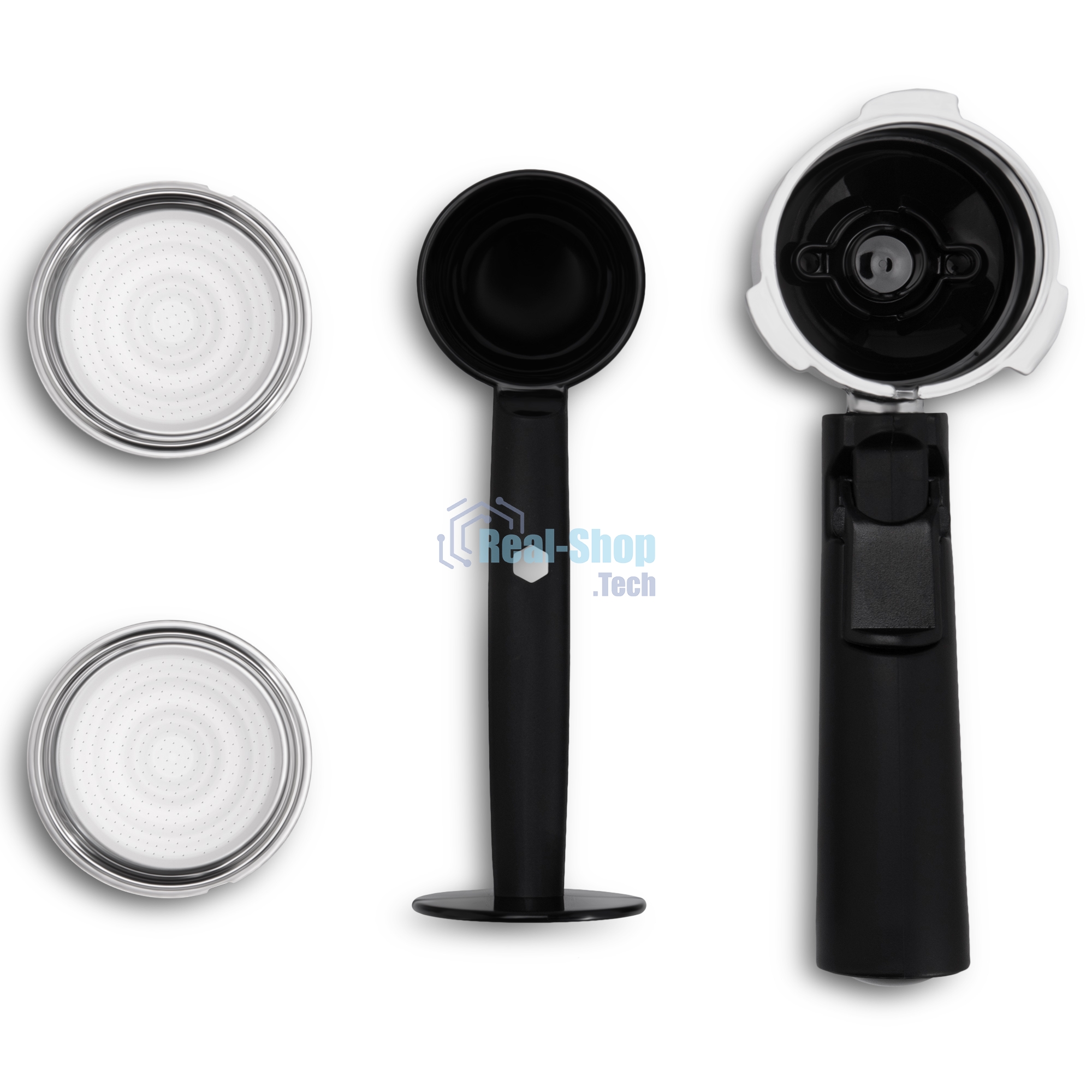 Кофеварка рожковая Vitek VT-1523(MC) черный/серебристый, исп. кофе - молотый, 1.5 л, 850 Вт, 15 Бар.