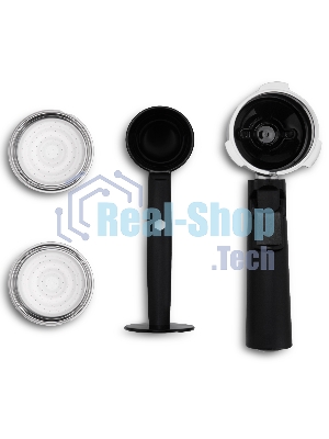 Кофеварка рожковая Vitek VT-1523(MC) черный/серебристый, исп. кофе - молотый, 1.5 л, 850 Вт, 15 Бар.
