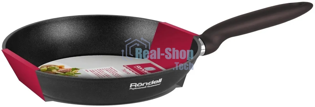 Сковорода Rondell Tierno RDA-1575, 24 см, без крышки, черный