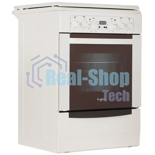 Плита комбинированная Gefest ПГЭ 6102-03 0167 бежевый, конфорок 4 газовых, духовка 55 л, 60 см x 85 см x 60 см