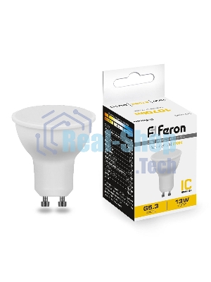 Лампа светодиодная Feron LB-960 LED 13вт 230В GU10 теплый