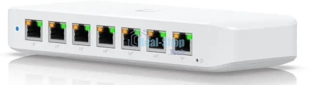 Коммутатор Ubiquiti UniFi Switch Ultra 60W PoE-коммутатор, 8х 1G RJ45, раздача 52 Вт