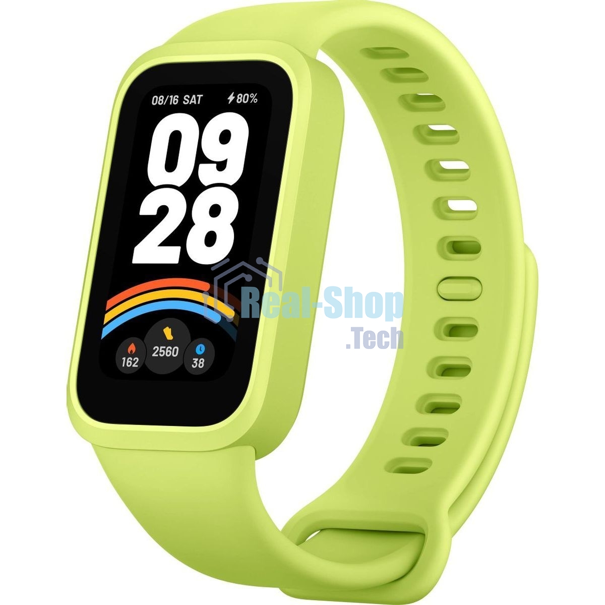 Фитнес-трекер Xiaomi Smart Band 9 Active TFT корп.:зеленый рем.:зеленый (BHR08L1GL)