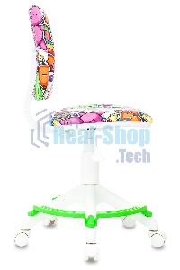 Кресло детское Бюрократ CH-W204/F мультиколор маскарад, крестовина пластик, подст. для ног, пластик белый