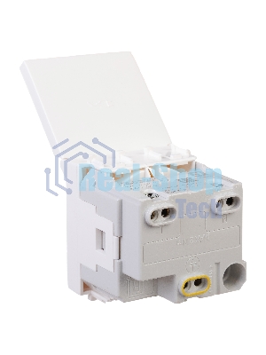 Розетка с крышкой модульная DKC 4400012 2P+E, с з/ш, 