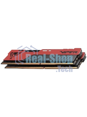 Оперативная память Patriot Viper Elite II, DDR4, 32GB (2x16 GB), 3200 MHz, CL18, DIMM, радиатор, красный, черный