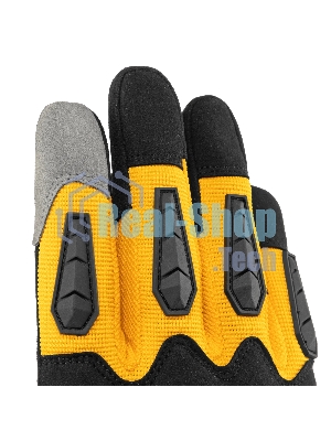 Перчатки универсальные Denzel усиленные, с защитными накладками, размер 9