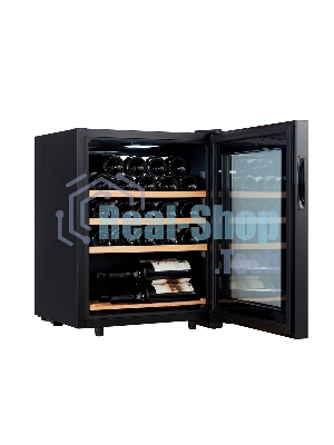 Винный шкаф Cellar Private CP023 черный, 60 л, 1 отсек, 23 бут.