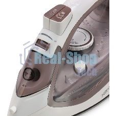 Утюг Maxwell MW-3047, 2400 Вт, белый/коричневый