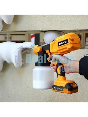 Краскопульт электрический аккумуляторный DEKO SG20DK, 20В, 800 мл, 1x3.0А·ч 083-1133