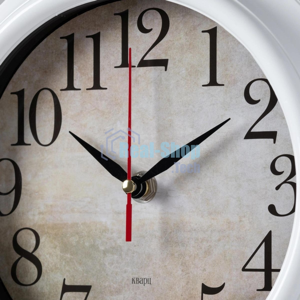 Часы настенные аналоговые Бюрократ WALLC-R80P D21 см белый