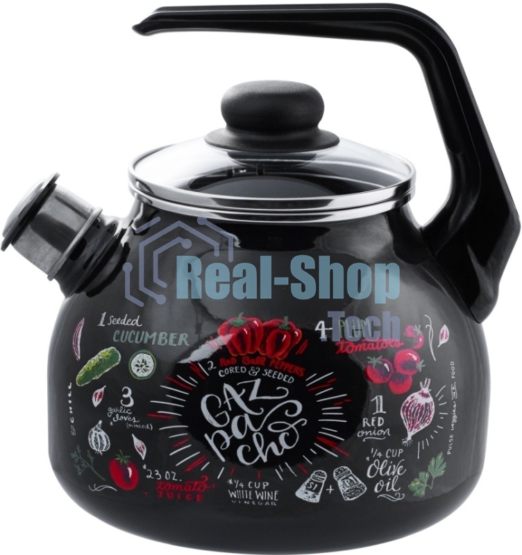 Чайник APPETITE 4с209я Gazpacho эмал 3,0 л со свистком