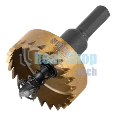 Коронка по металлу Denzel HSS, 40 мм, нитридтитановое покрытие